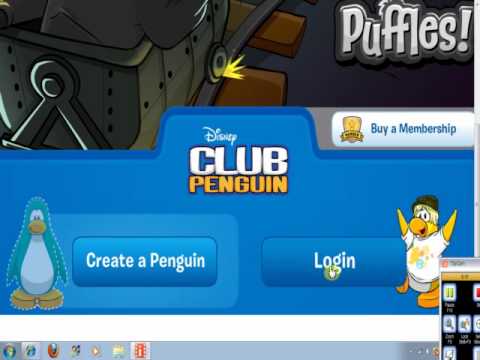 Clubpenguin Login Screen Chat