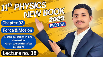 Elastic Collision in One Dimension Part-2 (Velocities After Collision), 11th Physics New Book