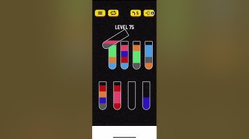 Water sort puzzle game Level 75
