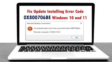 Fix Update Installing Error Code 0x800706be Windows 10 and 11