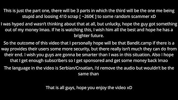 ALL IN my whole Rust Inventory on bandit.camp and getting SCAMMED out of it [ PART #1 OF 3 ]