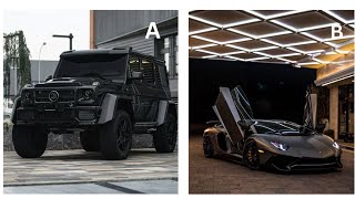 A or B?? CARS Edition