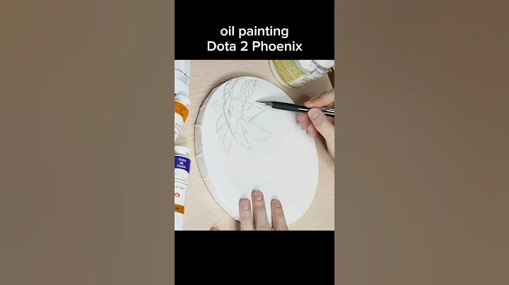 my old artwork, I used to love playing Dota 2 #shorts #art #oilpainting #dota2 #phoenix #dota2art