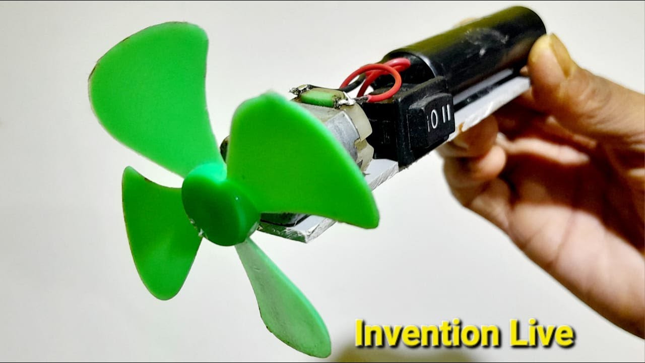 How To Make Mini Table Fan inventionlive YouTube