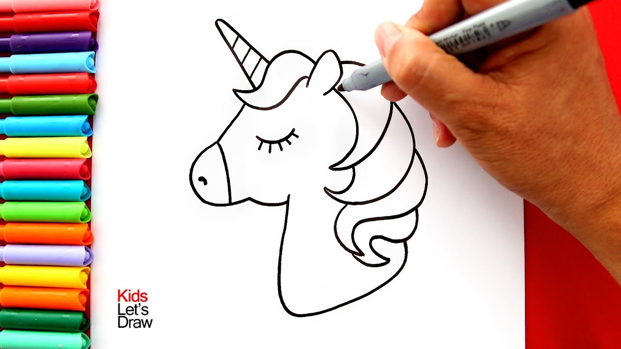 Cómo dibujar y pintar un UNICORNIO Kawaii (Muy Fácil) | How to Draw a Cute  Unicorn Easy - thptnganamst.edu.vn