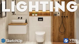 Interior Lighting Without Windows | VRay for SketchUp Tutorial