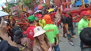 印度尼西亚山口洋2023年农历正月十五元宵节，神明游街洗路早上（第十七季）