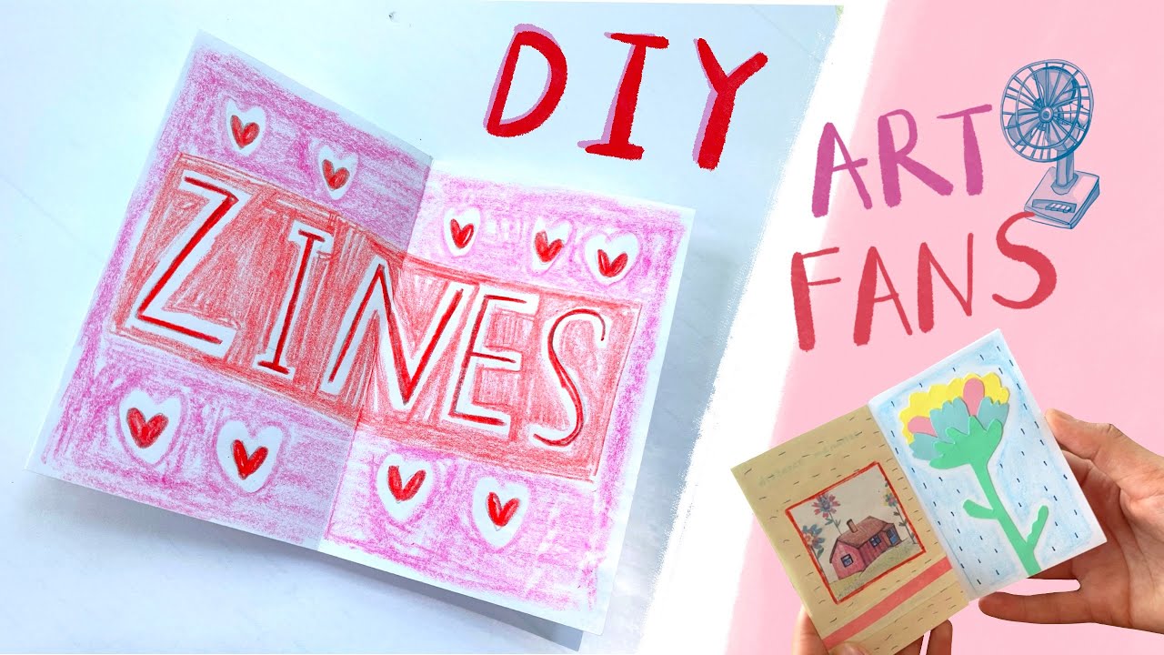 DIY zine with art process YouTube