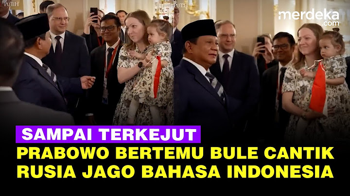 Terkejut Presiden Prabowo Ketemu Bule Cantik Rusia Jago Bahasa Indonesia Bawa 3 Anak