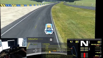 RF2 - GTE Le Mans enduro practice with Simhub dash test