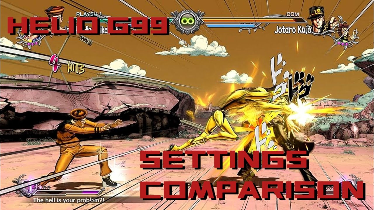 JoJo's Bizarre Adventure: All Star Battle R - Ryujinx Emulator - Helio G99 Comparison Settings
