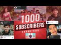 Happy 1k subscriber | Ali vines x Team MOS x Alieneo TV x Ruru x Kailong TV “Video Greetings” 😍🎊