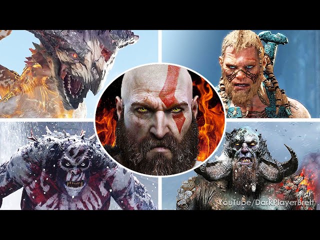 God of War - All Bosses (With Cutscenes) [2K 60FPS] PS4 Pro class=