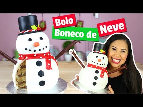 Vídeo: Como Fazer Bolo De Boneco De Neve