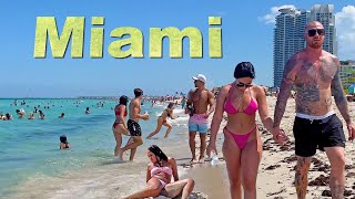 Miami Beach Walk South Florida Usa 4K Video Travel Vlog