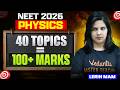 NEET Physics: 40 Most Important Topics to Score 100+ | Lerin Mam