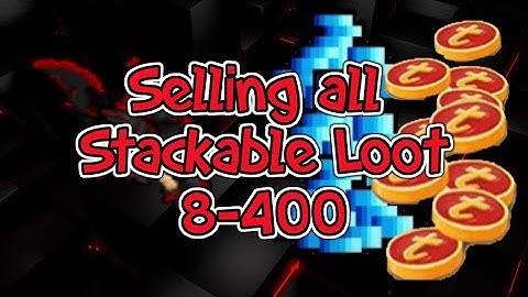 Zero To Soul - Selling all stackables
