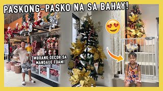 CHRISTMAS DECOR SHOPPING SA MANDAUE FOAM! ANG LAKING DISCOUNT &amp; SALE! + GROCERY SHOPPING! ❤️