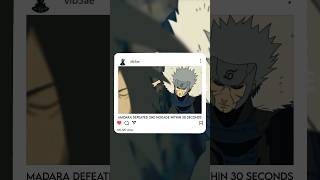 Tobirama Thought That He’d win Win Against Madara Uchiha - No one’s Safe