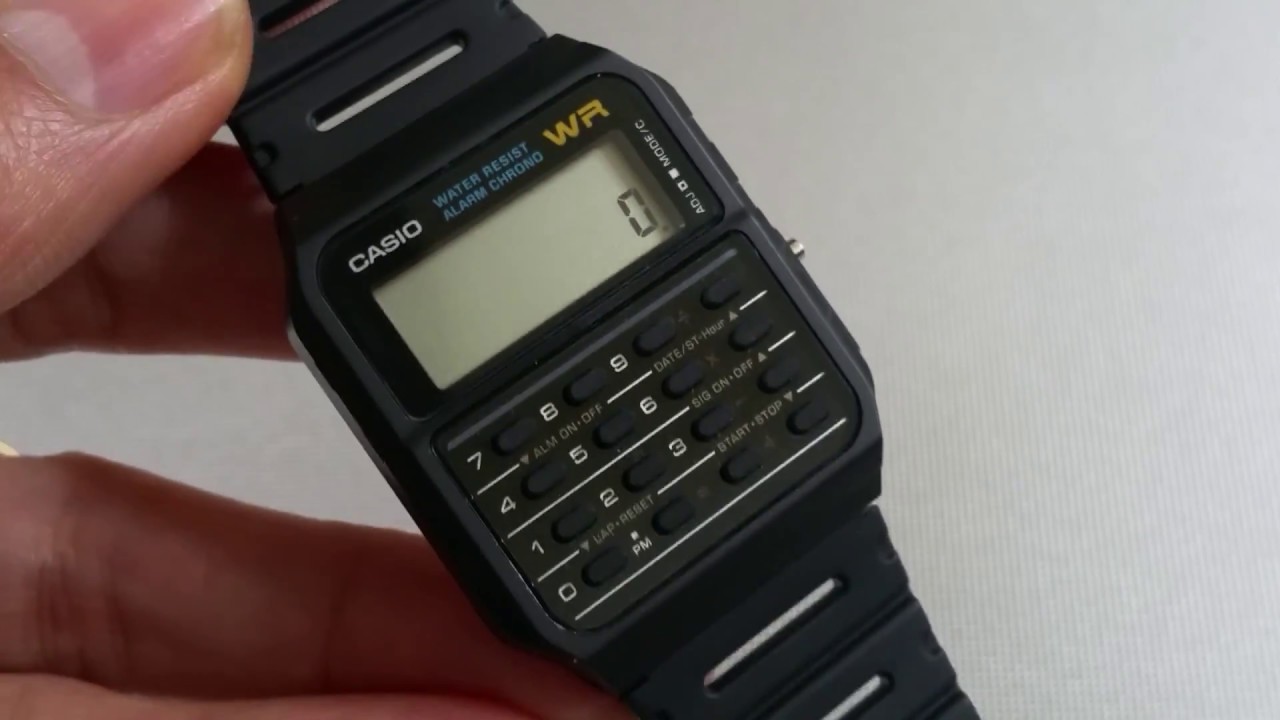 How To Setup Instruction For Casio Data Bank Calculator Wrist Watch All 