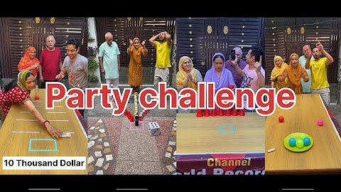 The family game challenge, so exciting, save it for later!! #partygames #familygames