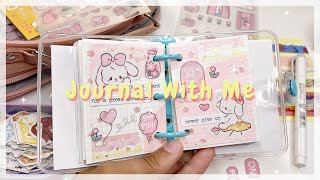 🌸 Journal With Me In My 3-Ring Mini Binder! (ASMR) Mini Journal With Me
