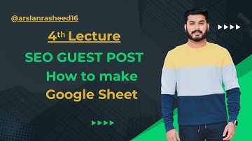 How to make Google sheet Guest posting website.