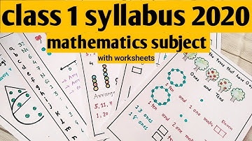 Class 1 maths syllabus || Class 1 syllabus 2020 || class 1 maths