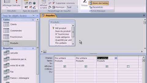 Access 2007 : Faire des calculs de base dans une requête (Moyenne, MIN, MAX)