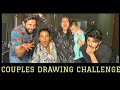 COUPLES DRAWING CHALLENGE WITH  @Divya Harjai  @Arjuna Harjai  @JYOTII SETHI