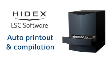 Hidex MikroWin LSC Software - How to auto printout and compile results