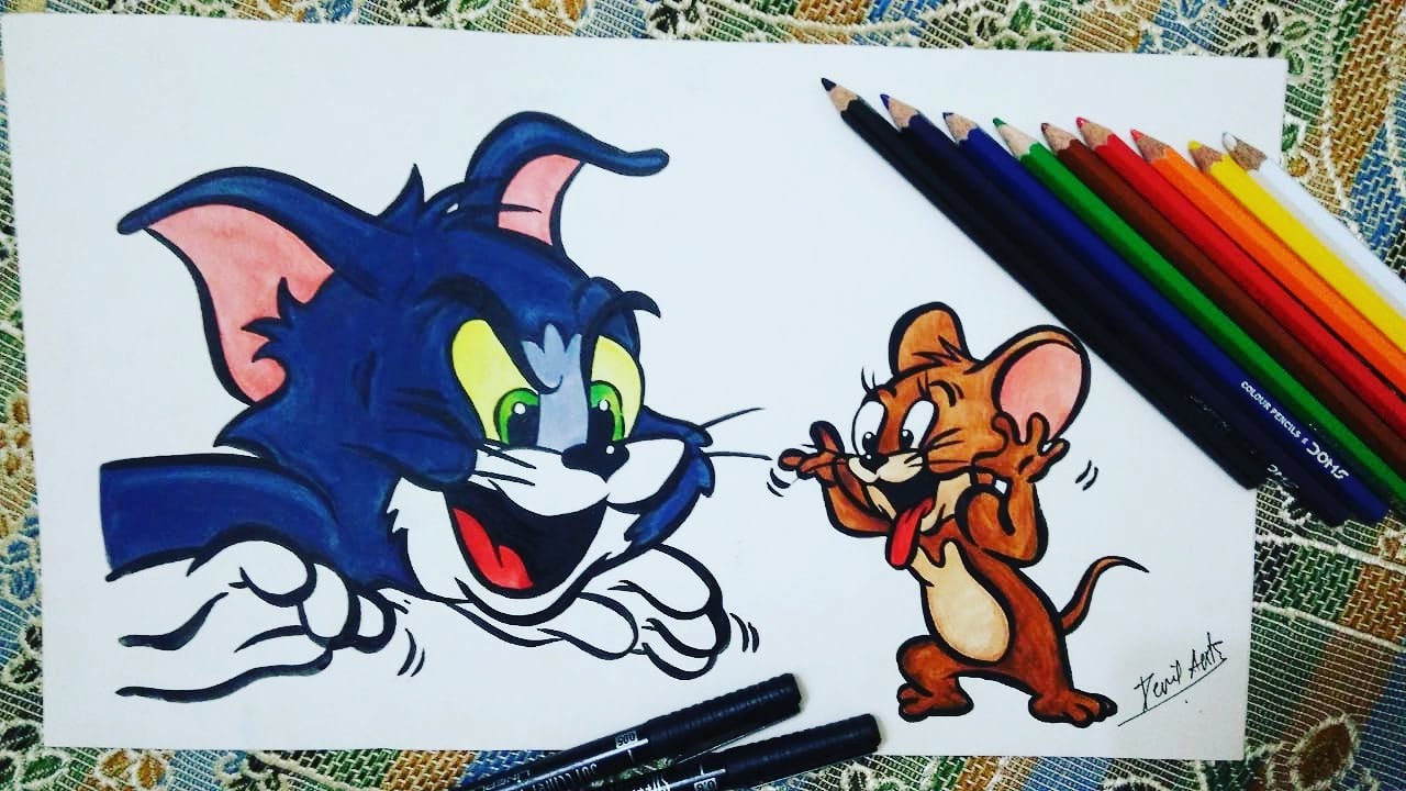 Draw Tom And Jerry Cartoon Devil Arts YouTube