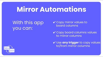 Mirror automations - Marketplace app on monday.com