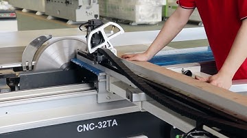 cnc sliding table saw CNC32TA can use inch or mm system