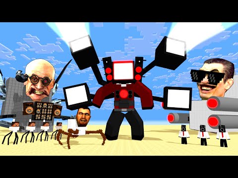 Minecraft Mobs : SKIBIDI TOILET SEASON 1 ALL EPISODE - Minecraft Animation