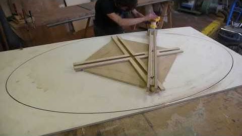 How to make an oval table with simple JIG