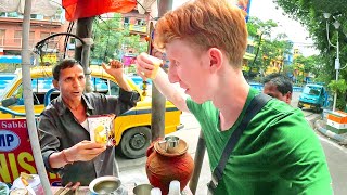 Trying strange $0.40 Indian protein drink in Kolkata, India 🇮🇳