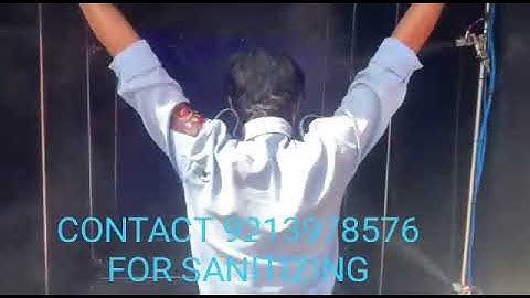 Sanitizer spray tunnel machine