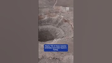 Drought In Turkey  Creating Sinkholes
