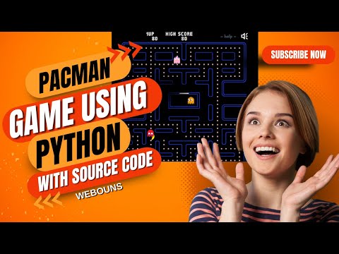Pacman Game Using Python With Source Code || Python Programing || Pacman Game