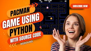Pacman Game Using Python With Source Code || Python Programing || Pacman Game