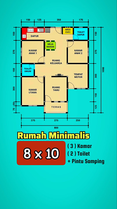 Rumah 8x10 Meter