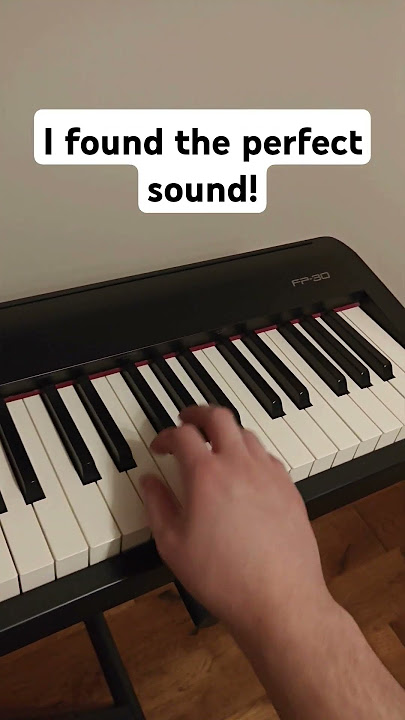 I found the perfect sound! #piano