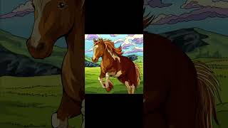 Daily Coloring  - Animals🐨🐳🕊️ "Hooves and Happiness: Relishing Nature with Horse 🌿🐴" screenshot 5