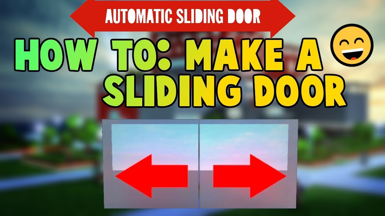 Roblox How To Make A Sliding Door Easy Youtube - how to make a sensor door roblox