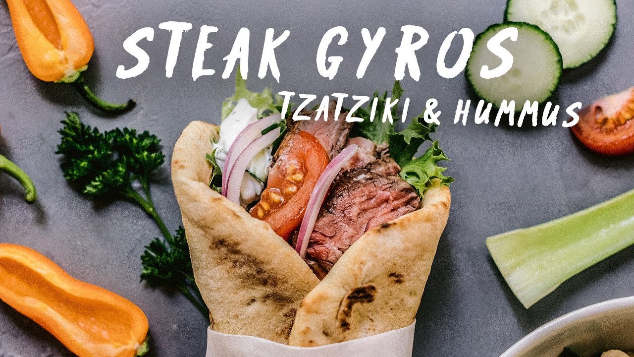 Easy Ground Beef Gyros with Tzatziki Sauce - Modern Farmhouse Eats