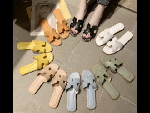  L F Jelly  Europe H Sandal  Flat Woman Shoes  Kasut 