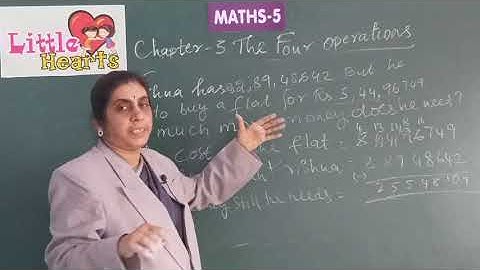 CLASS 5 MATHS CHAPTER 3 THE FOUR OPERATIONS PART 2 ONLINE VIDEO
