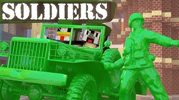 Minecraft | ARMY SOLDIERS MOD Showcase! (Clay Soldiers, Clay Animals, Army Men)