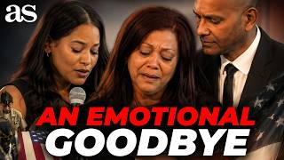 HEARTBREAKING FINAL WORDS for Staff Sgt. Angel Rampersad at QUEENS FUNERAL